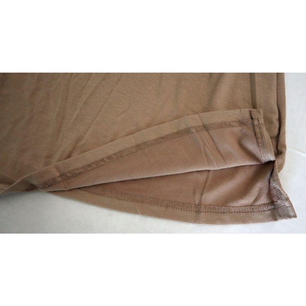 Blencot YL5W2211257 Women's Sz Large Khaki Sleeveless Button Down Casual Dress - Picture 6 of 9